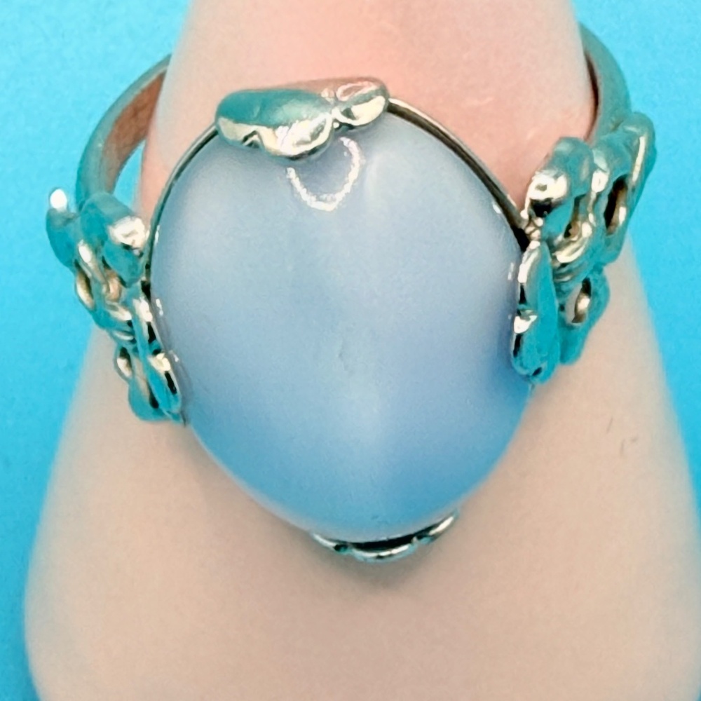 Avon Vintage Blue Moonstone Ring - Picture 3 of 6